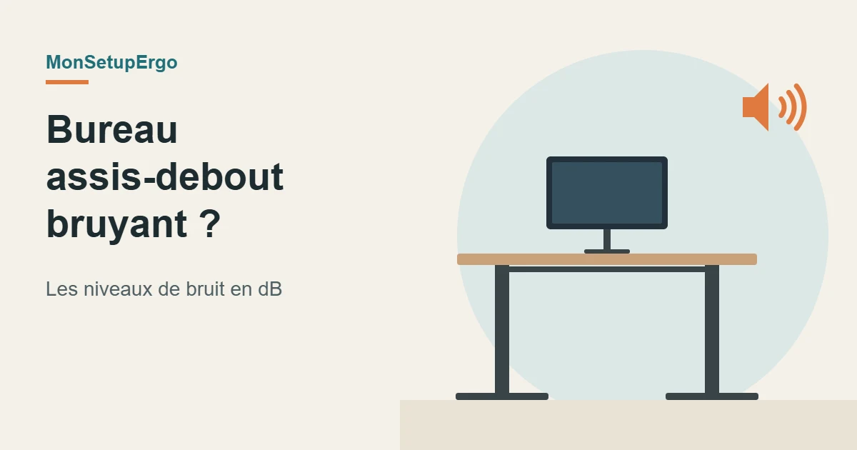 Illustration d’un bureau assis-debout et d’un haut-parleur
